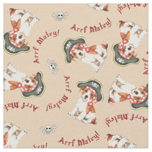 Tissu Parson Russell Terrier Pirate Fabric