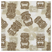 Tissu Partie de Tiki - sable (fermé)