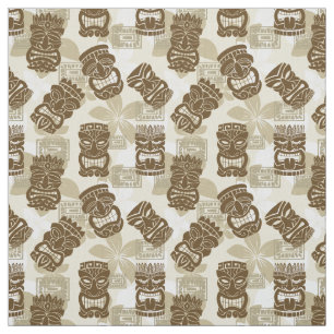 Tissu Partie de Tiki - sable