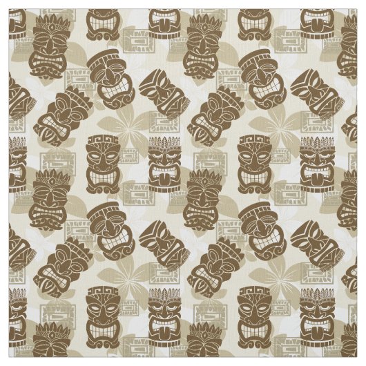 Tissu Partie de Tiki - sable (Échantillon)