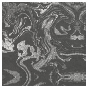 Tissu Parties scintillant moderne en gris noir