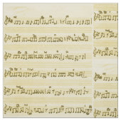 Tissu Partition manuscrite Notes de chansons Antique Ivo (Échantillon)