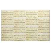 Tissu Partition manuscrite Notes de chansons Antique Ivo (Fat Quarter)