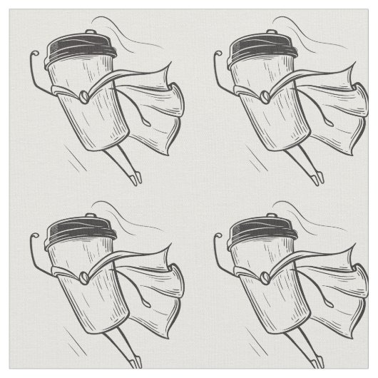 Tissu Paruline à café Superhero (Fermer)