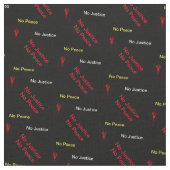 Tissu Pas de justice Pas de paix (Fermer)