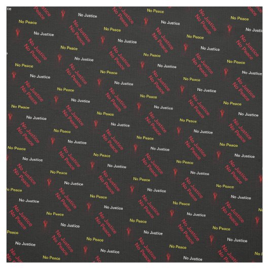 Tissu Pas de justice Pas de paix (Échantillon)