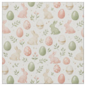 Tissu Pastel Easter Bunny Watercolor Pattern (Détail)