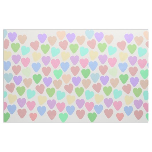 Tissu Pastel Hearts Design (Yard)