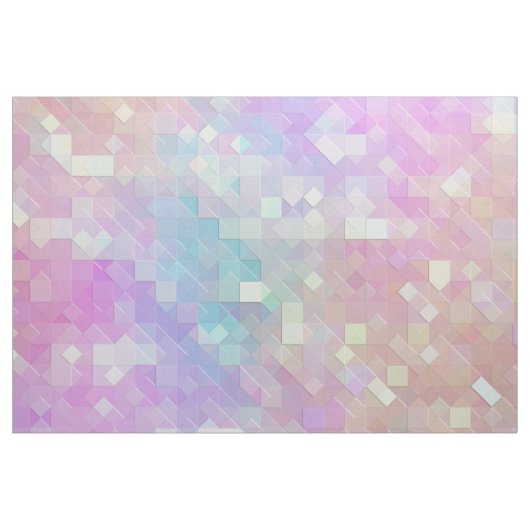 Tissu pastel holo sparkle mosaïque : (Fat Quarter)