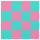 Tissu Pastel Turquoise Bleu Vert Et Rose Checker (Fermer)