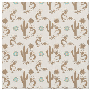 Tissu Pastels Douces du Sud-Ouest Rose Foncé Petite Empr