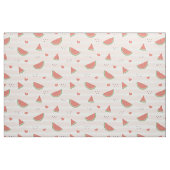 Tissu Pastèques rouges, Coeurs, Grandes Pâtes, Motif d'é (Fat Quarter)