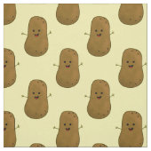 Tissu Patate Douce Heureuse (Échantillon)