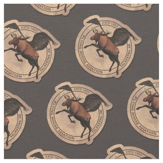Tissu Patch Flying Moose Aviation (Fermer)
