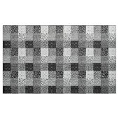 Tissu Patchwork Abstrait - Noir et Blanc (Yard)