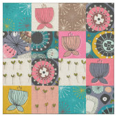 Tissu patchwork de fleurs (Échantillon)