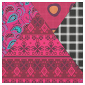 Tissu Patchwork de framboise rouge (Fermer)