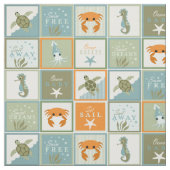 Tissu Patchwork d'océan (Échantillon)