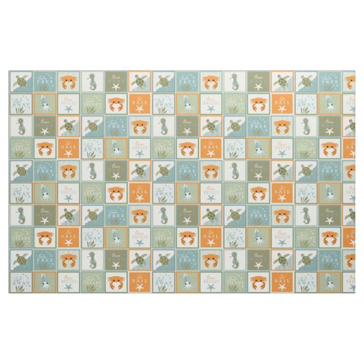 Tissu Patchwork d'océan (Fat Quarter)