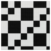 Tissu Patchwork Domino - Blanc sur Noir (Fermer)