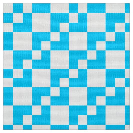 Tissu Patchwork Domino - Ciel bleu et blanc (Échantillon)