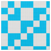 Tissu Patchwork Domino - Ciel bleu et blanc (Fermer)