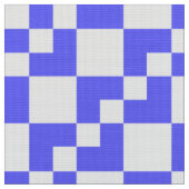 Tissu Patchwork Domino - Electrique Bleu et Blanc (Fermer)