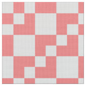 Tissu Patchwork Domino - Tropical rose et blanc (Fermer)