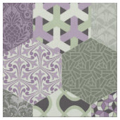 Tissu Patchwork Hexagons Lavender et Sage (Fermer)