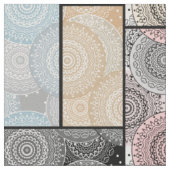 Tissu Patchwork quilt céramique cercles mandala pâte (Fermer)