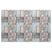Tissu Patchwork quilt céramique cercles mandala pâte (Fat Quarter)