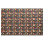 Tissu Patchwork rustique | Art populaire Motif de courte (Fat Quarter)