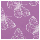 Tissu Patina pourpre : Papillons (Fermer)