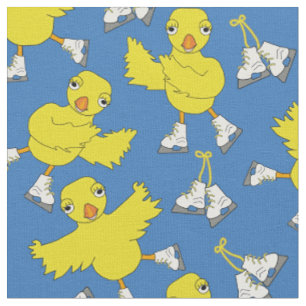 Tissu Patinage sur glace Patinage de poussins Motif