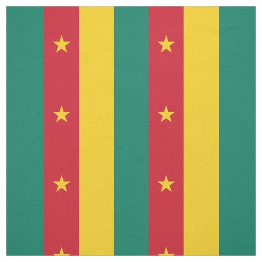 Tissu Patriotic Cameroon (Échantillon)