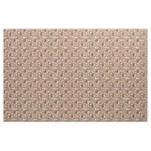 Tissu Patte de chat drôle - terre cuite (Yard)