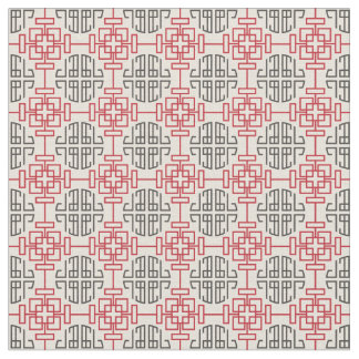 Tissu Patte décoratif chinois géométrique traditionnel