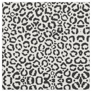 Tissu Patteries du Black White Leopard animal