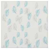 Tissu Pattern Blue & Gray Leaves (Échantillon)