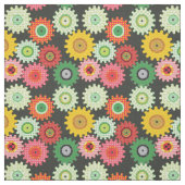 Tissu Patterned Gears (Échantillon)