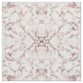 Tissu Patterns de Chic Rose Gold White Marble Stone (Échantillon)