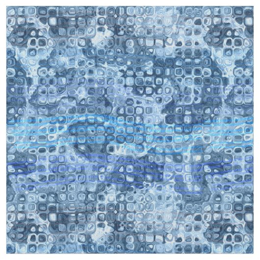 Tissu Patters d'Ocean Blue Abstract (Fermer)