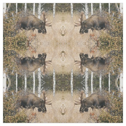Tissu Pâturage des orignaux (Échantillon)