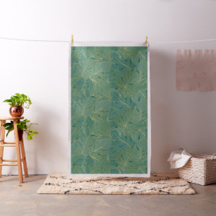 Tissu Paume vert et or feuilles sans couture motif