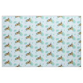 Tissu paumes de bleu de gsd (Fat Quarter)