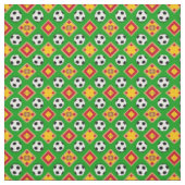 Tissu Pavillon espagnol & Soccer Ball / Espagne Mode foo (Échantillon)