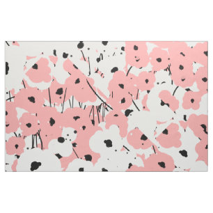 TISSU PAVOTS CHICS DE LA COUTUME FABRIC_MOD