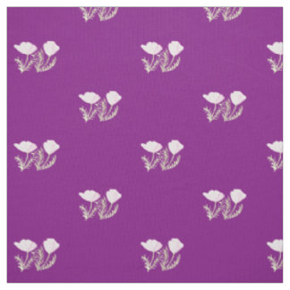 Tissu pavots de Californie