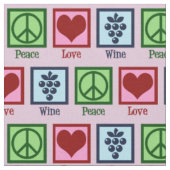 Tissu Pays des vins Peace Love (Fermer)