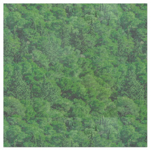 Tissu Paysage de la forêt feuillue
